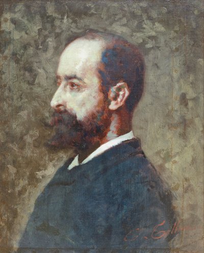 Porträtt av Ambrogio Raffele av Cesare Tallone