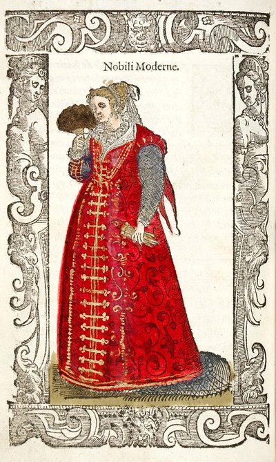 Noble Moderne. Från: De gli habiti antichi et moderni, 1598 av Cesare Vecellio