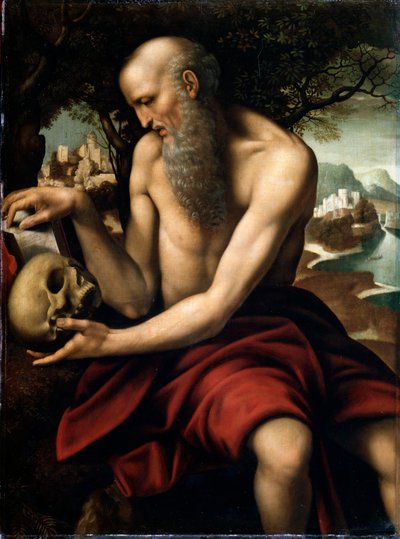 Saint Hieronymus, sent 1400-tal eller tidigt 1500-tal av Cesare da Sesto