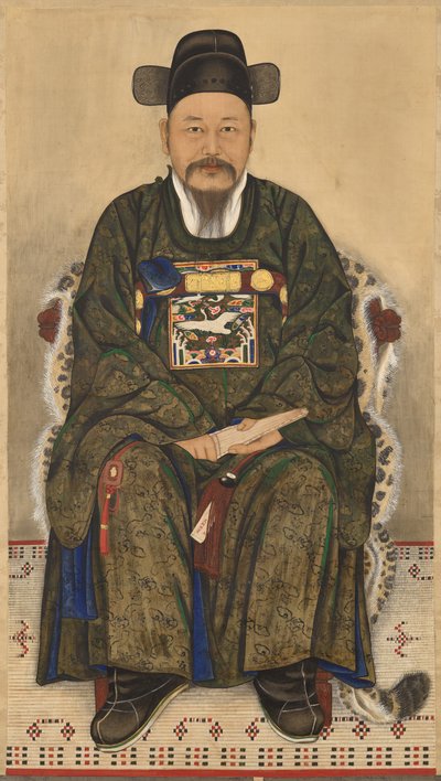 Porträtt av en ung officer av Chae Yongshin (Korean
