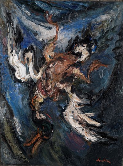 Anka på blå bakgrund av Chaim Soutine