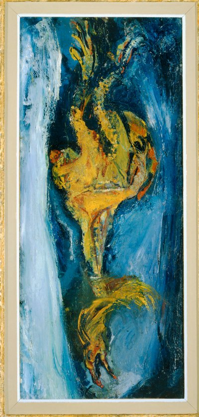 Le coq - en tupp ... (målning på duk) av Chaim Soutine