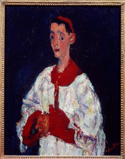 Körpojken Målning av Chaim Soutine (1894-1944) 1900-talet sön. 0,63x0,5 m Paris, Orangeriemuseet av Chaim Soutine
