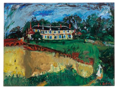 Gammalt hus nära Chartres, ca 1934 av Chaim Soutine