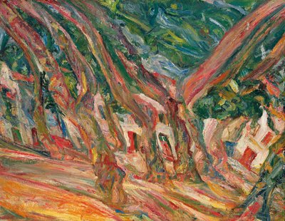 Plataner vid Ceret; Les planes a Ceret, c.1920 av Chaim Soutine