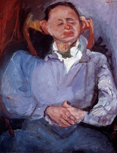 Porträtt av skulptören Oscar Miestchaninoff. Målning av Chaim Soutine (1894-1944) av Chaim Soutine