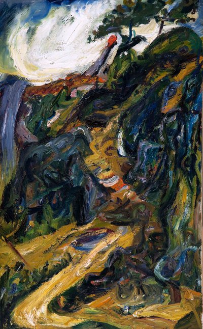 Slingrande väg, nära Gréolières av Chaim Soutine