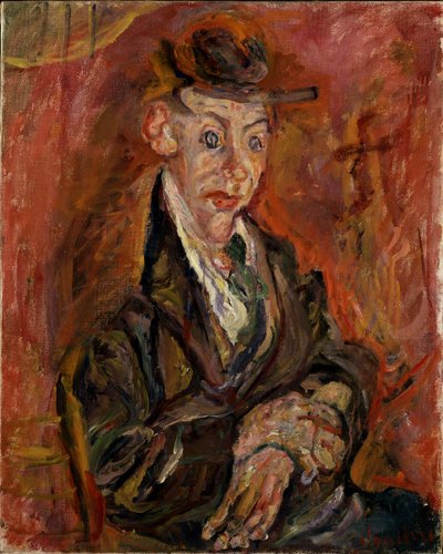 Kvinna med runda ögon av Chaim Soutine