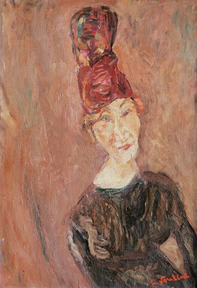 Kvinna med hatt, 1926 av Chaim Soutine