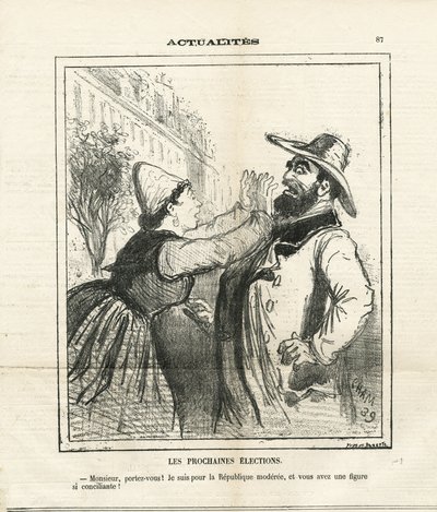 Illustration av Cham (1819-1879) i Le Charivari av Amédée de Noé