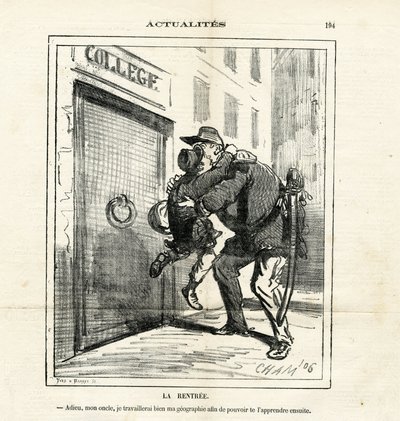 Illustration av Cham (1819-1879) i Le Charivari av Amédée de Noé