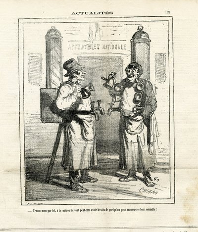 Illustration av Cham (1819-1879) i Le Charivari av Amédée de Noé