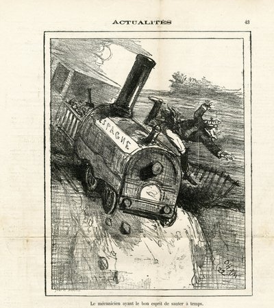 Illustration av Cham (1819-1879) i The Charivari av Amédée de Noé
