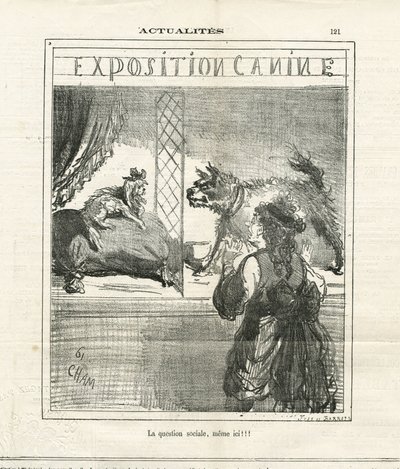 Illustration av Cham (1819-1879) i The Charivari av Amédée de Noé