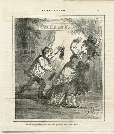 Illustration av Cham (1819-1879) i The Charivari av Amédée de Noé