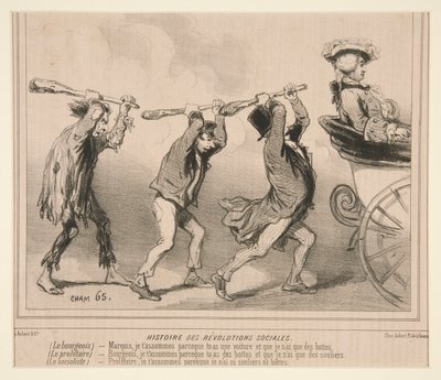 History of Social Revolutions, från Le Charivari av Cham
