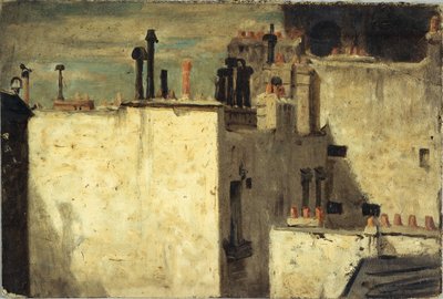 Paris tak, ca 1870 (målning) av Charles Emile Cuisin