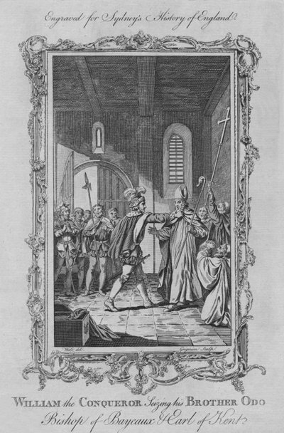 Vilhelm Erövraren griper sin bror Odo, biskop av Bayeaux och jarl av Kent