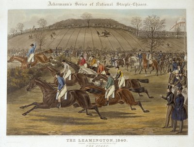 The Leamington, 20 oktober 1840: The Start (färg litho) av Charles Hunt