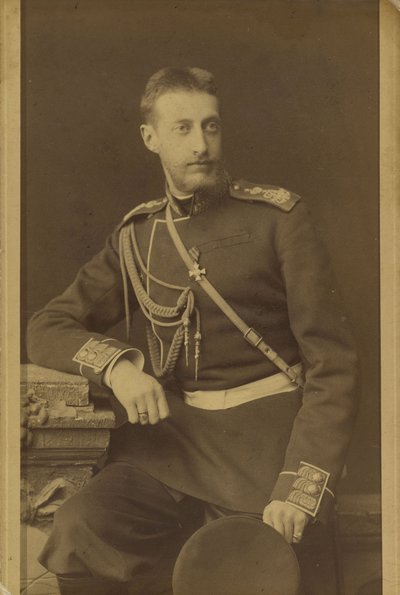 Constantin Constantinovitch de Russie - Porträtt av storhertig Constantine Constantinovich av Ryssland (1858-1915), av Bergamasco, Charles (Karl) (1830-1896). Albumin Foto, c. 1880. Ryska statens film- och fotoarkiv, Krasnogorsk av Charles Bergamasco