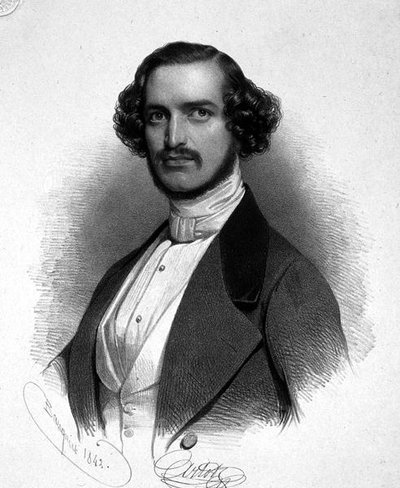 Joseph Arnot (1815-45) 1842 (lito) av Charles (after) Baugniet