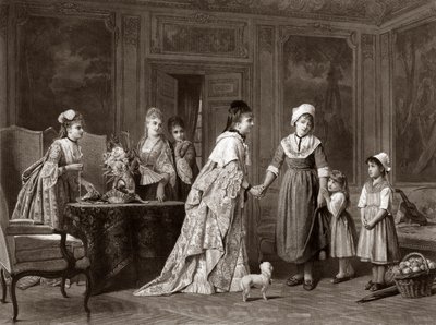 Besöket på slottet av Charles (after) Baugniet