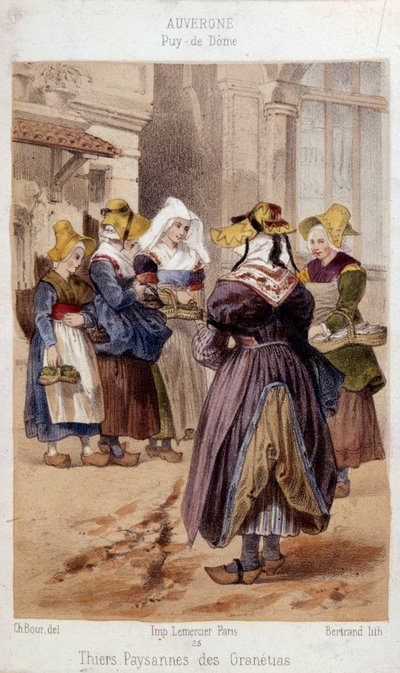Gravyr av Bour (1800-talet, Paris, Dekorativ konst) av Charles (after) Bour