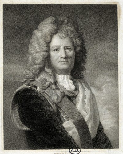 Porträtt av Vauban - en målning av Le Brun av Charles (after) Le Brun