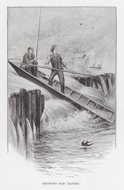 Nätfiske: Att skjuta "lik" (litho) av Charles (after) Whymper