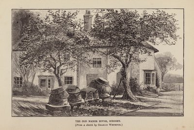 Den gamla herrgården, Scrooby (litografi) av Charles (after) Whymper