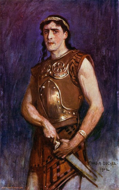 Telemachus, Mr Gerald Lawrence (färg litho) av Charles A. Buchel