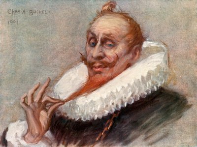 Tolfte natten: Malvolio, Mr Tree (färg litho) av Charles A. Buchel