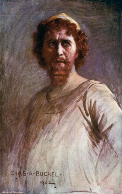 Ulysses, Mr Tree, Akt I, Scen 2 (färg litho) av Charles A. Buchel