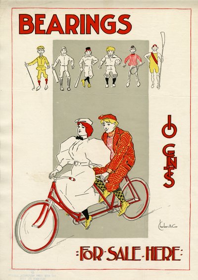 Kullager, 10 cent, till salu här, 1896 tryck av Charles A. Cox