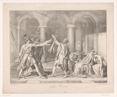 Horatiernas Eed Les Horaces (titel på objekt) av Charles Achille D