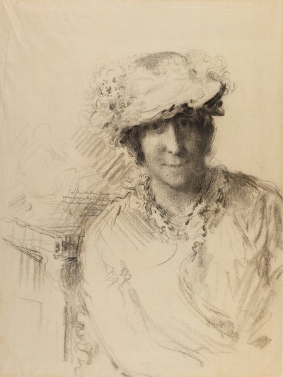 Porträtt av en dam av Charles Albert Waltner