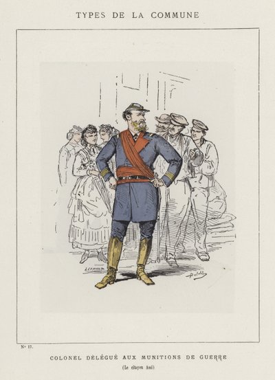Överste delegat för krigsmunition, medborgare Assi av Charles Albert d Arnoux Bertall