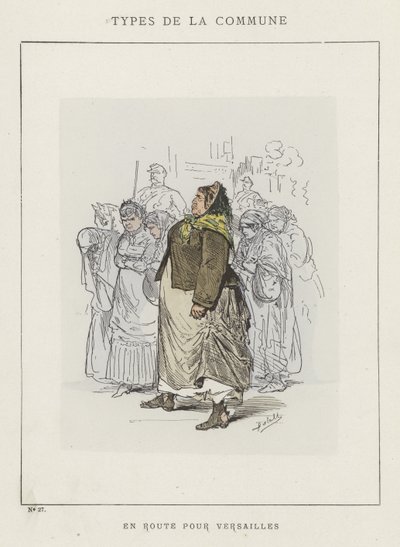 På väg till Versailles av Charles Albert d Arnoux Bertall