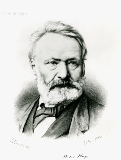 Porträtt av Victor Hugo (1802-85) från 
