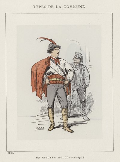En moldavisk-valakisk medborgare av Charles Albert d Arnoux Bertall