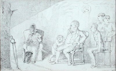 Ghost Story (penna och bläck på papper) av Charles Altamont Doyle
