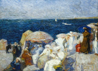 På stranden, Dieppe; På stranden, Dieppe, 1907 av Charles Andre Fridit
