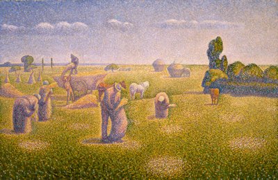 Skördarna, 1892 av Charles Angrand