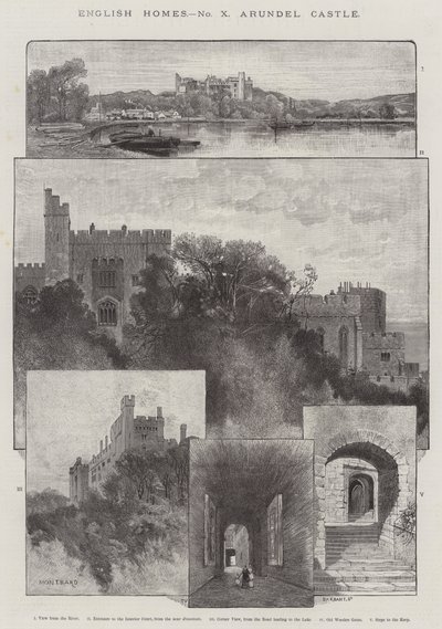 Arundels slott av Charles Auguste Loye