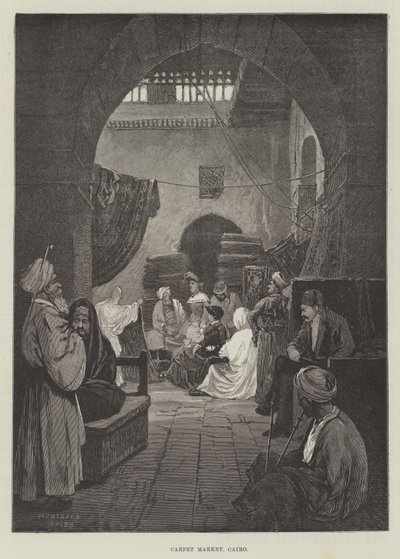 Mattmarknad, Kairo av Charles Auguste Loye