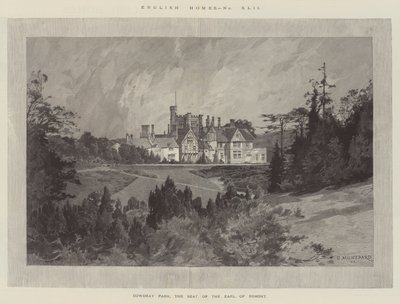 Cowdray Park, säte för Earl of Egmont av Charles Auguste Loye
