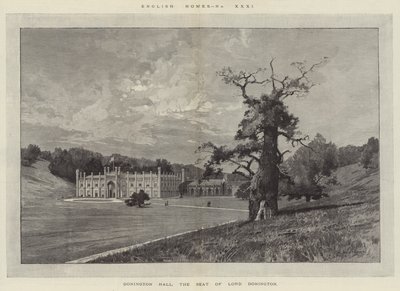 Donington Hall, Lord Doningtons säte av Charles Auguste Loye