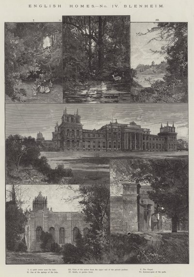 English Home, Blenheim av Charles Auguste Loye
