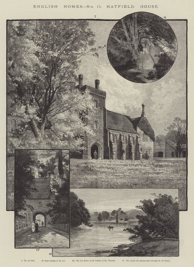 Engelska hem, Hatfield House av Charles Auguste Loye