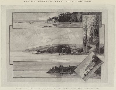 English Homes, Mount Edgcumbe av Charles Auguste Loye